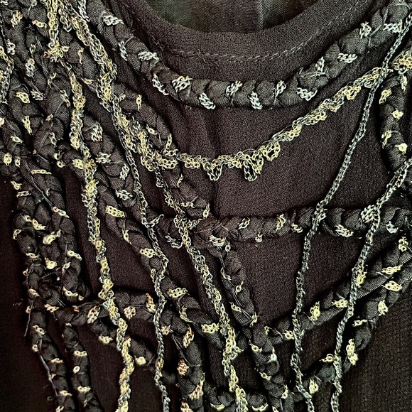 Kookai Black Embroidered Dress - Picture 3 of 7